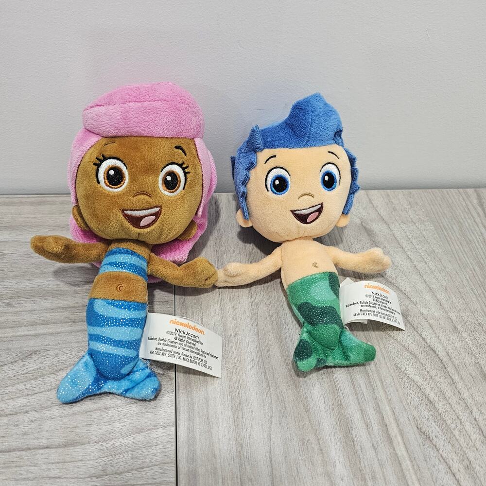 Bubble Guppies 2019 Viacom Nick JR Plush Gil Molly Mermaid Play Pretend Toy